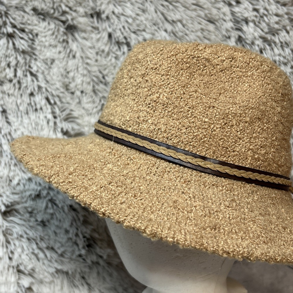 Scala Women's Soft Sun Hat Adjustable Size Handmade Braided Band Tan OSFM NWT - Picture 3 of 10